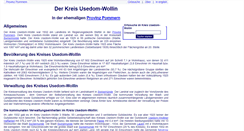 Desktop Screenshot of kreis-usedom-wollin.de